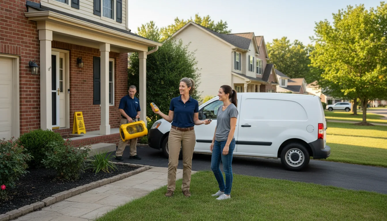 Residential water damage restoration in Fraziers Bottom, WV